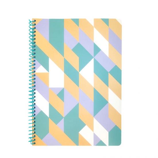 A4 coloridos de plástico, encadernação em espiral notebook