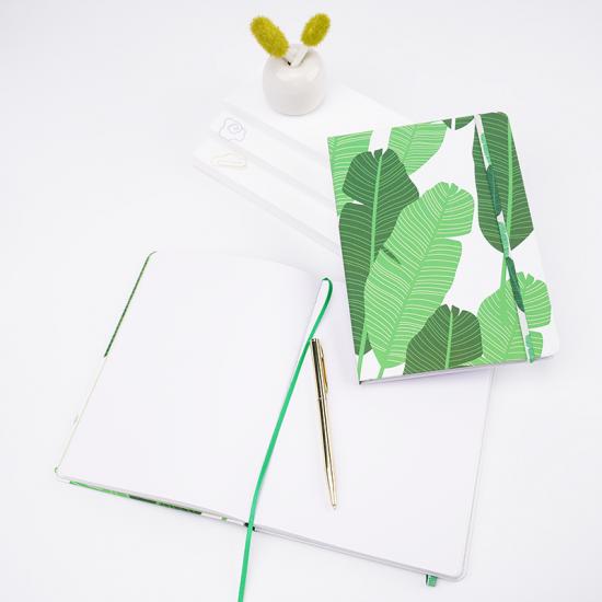 White paper notebook