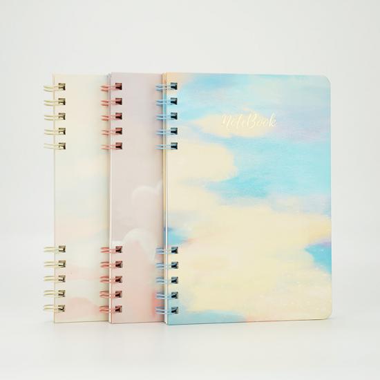 A5 wire-o binding hardcover plain notebook