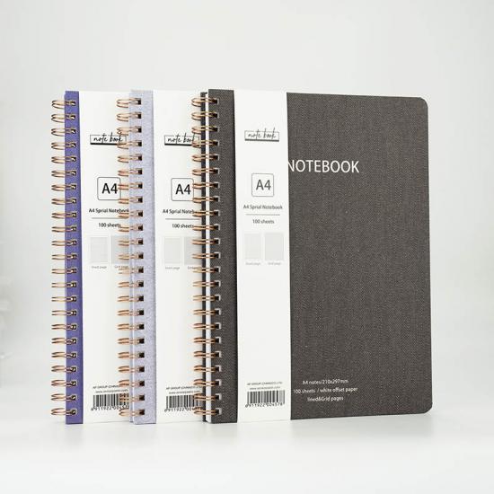 A4 wire-o binding hardcover notebook